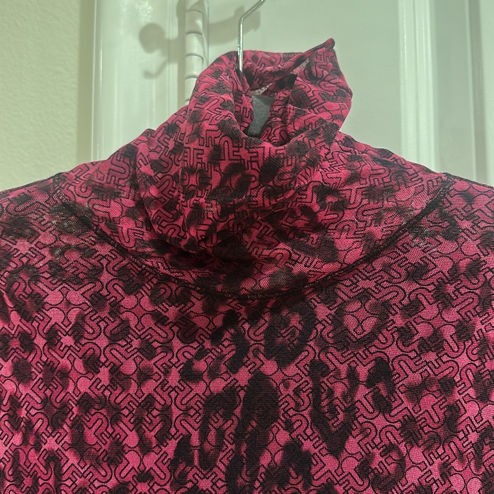 Fuzzi Mesh Print Top - Picture 4 of 6